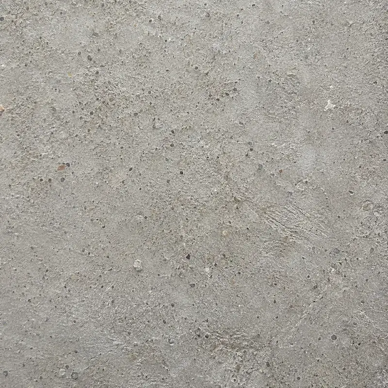 Top-down close-up of cured screed texture